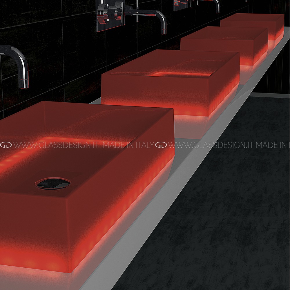 Раковина Barchetta Light (синяя, с LED)