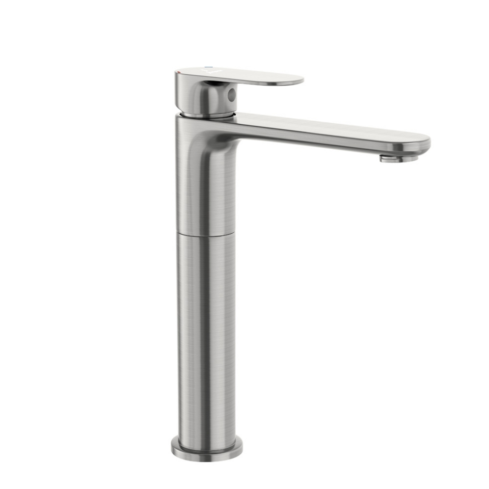 Смеситель для раковины Opal Prime высокий (нерж. сталь)